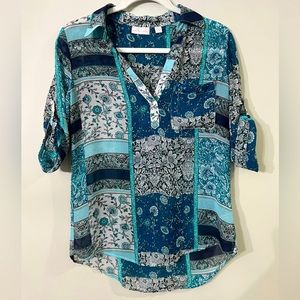 New York & Company Floral Blouse